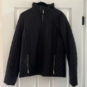 Black quilted JCrew jacket